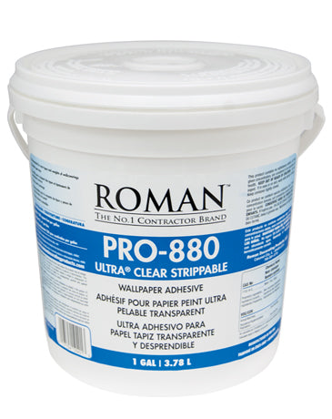 Roman PRO-880 Ultra® Clear Strippable Wallcovering Adhesive