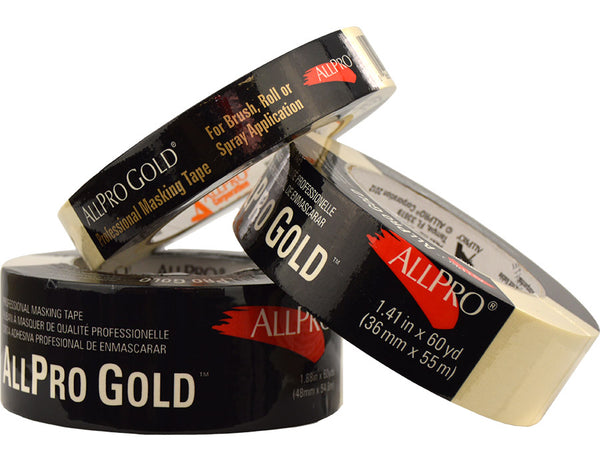 Allpro Gold Masking Tape ,Contractor Grade, High Adhesion Masking Tape
