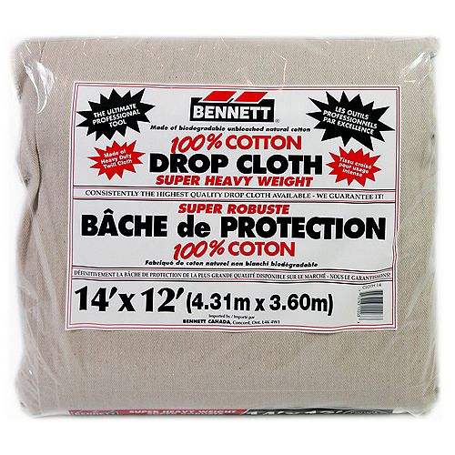 Bennett Drop Cloth 8 oz  14'x12'