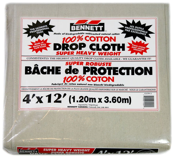 Bennett Drop Cloth 8 oz  4'x12'