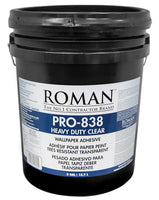 Roman PRO-838 Heavy Duty Clear Wallcovering Adhesive